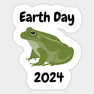 Earth Day Frog 2024 Sticker